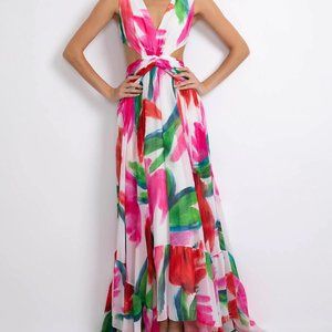 patbo Allegro Cut Out Maxi Dress- size 2